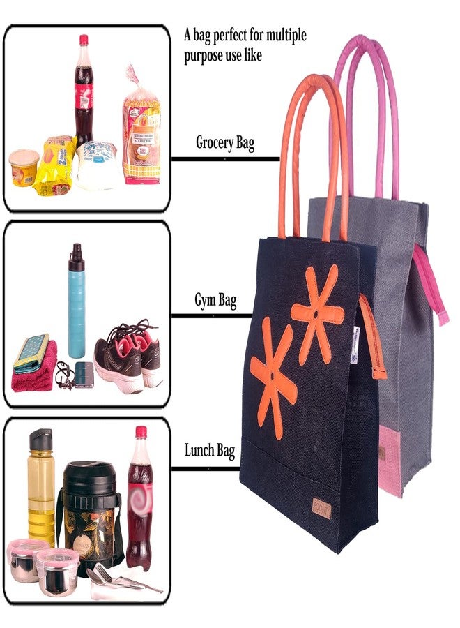 FOONTY Unisex Adult Daily Use Tote Bag/Grocery Bag/Gym Bag/Lunch Bag(Multicolor,FAB-32B) - Image 2